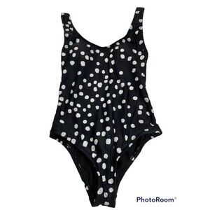 Kona Sol Women's Medium Coverage One Piece Swim Suit Black Size XS(0-2)